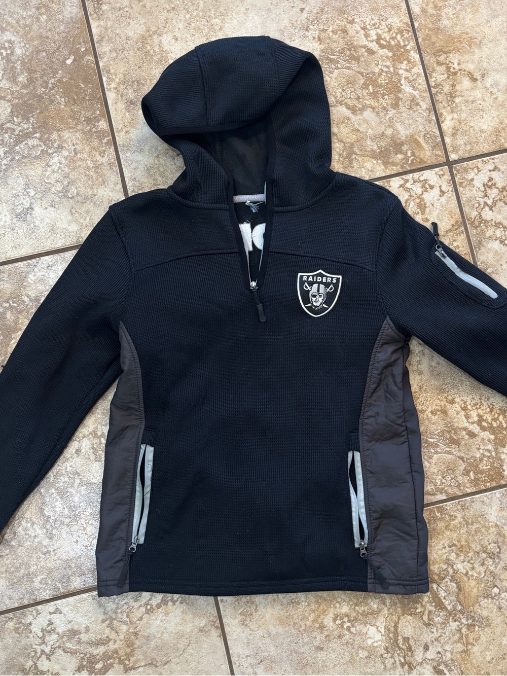 Kids Raiders Hoodie 3/4 Zip Up Jacket